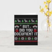 But Did You Doent It Funny Office Christmas Ugly S Karte (Gelbe Blume)