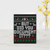 But Did You Doent It Funny Office Christmas Ugly S Karte (Gelbe Blume)