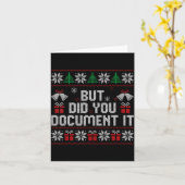 But Did You Doent It Funny Office Christmas Ugly S Karte (Gelbe Blume)