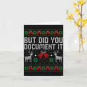 But Did You Doent It Funny Office Christmas Ugly S Karte (Gelbe Blume)