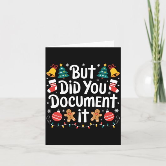 But Did You Doent It Funny Office Christmas Ugly S Karte (Vorderseite)