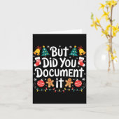 But Did You Doent It Funny Office Christmas Ugly S Karte (Gelbe Blume)