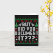 But Did You Doent It Funny Office Christmas Ugly S Karte (Gelbe Blume)