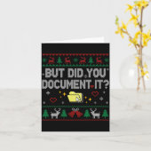 But Did You Doent It Funny Office Christmas Ugly S Karte (Gelbe Blume)