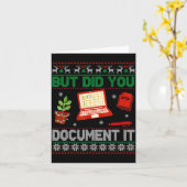 But Did You Doent It Funny Office Christmas Ugly S Karte (Gelbe Blume)