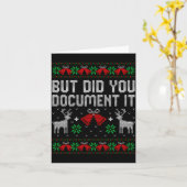 But Did You Doent It Funny Office Christmas Ugly S Karte (Gelbe Blume)