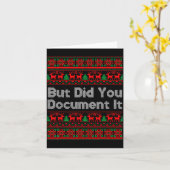 But Did You Doent It Funny Office Christmas Ugly S Karte (Gelbe Blume)