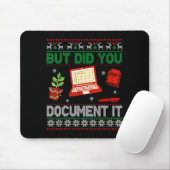 But Did You Doent It Funny Office Christmas Ugly S Mousepad (Mit Mouse)