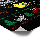 But Did You Doent It Funny Office Christmas Ugly S Poster (Ecke)
