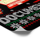 But Did You Doent It Funny Office Christmas Ugly S Poster (Ecke)