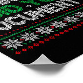 But Did You Doent It Funny Office Christmas Ugly S Poster (Ecke)