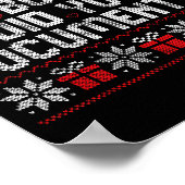 But Did You Doent It Funny Office Christmas Ugly S Poster (Ecke)