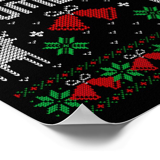 But Did You Doent It Funny Office Christmas Ugly S Poster (Ecke)