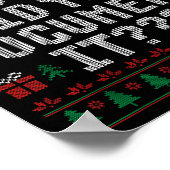 But Did You Doent It Funny Office Christmas Ugly S Poster (Ecke)