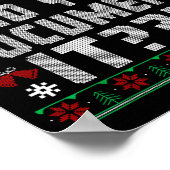 But Did You Doent It Funny Office Christmas Ugly S Poster (Ecke)