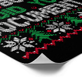 But Did You Doent It Funny Office Christmas Ugly S Poster (Ecke)