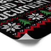 But Did You Doent It Funny Office Christmas Ugly S Poster (Ecke)