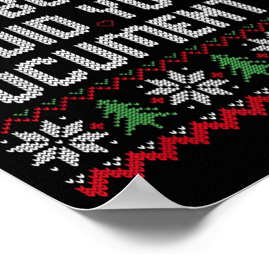 But Did You Doent It Funny Office Christmas Ugly S Poster (Ecke)