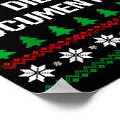 But Did You Doent It Funny Office Ugly Christmas S Poster (Ecke)