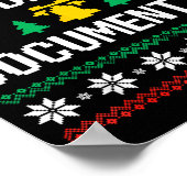 But Did You Doent It Office Worker Ugly Christmas Poster (Ecke)