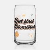 But First Bismillah Clear Glass Can Wildflowers Dosenglas (Links)