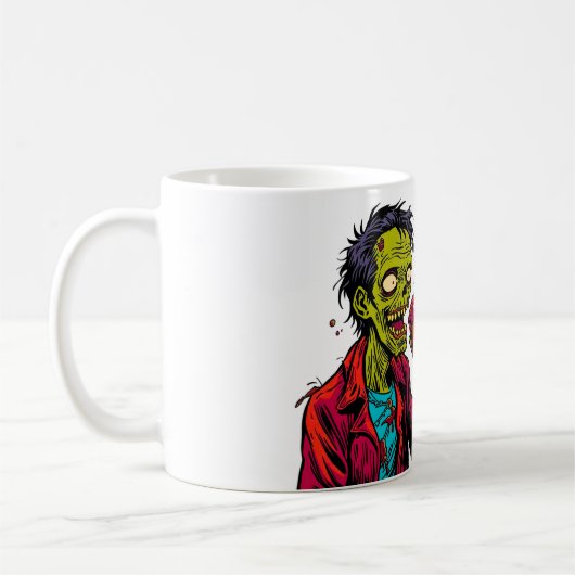 But First Brains Mug | Funny Zombie Coffee Cup Kaffeetasse (Links)