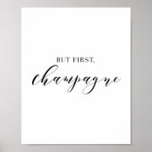 But First Champagne Poster (Vorne)
