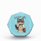 But First, Coffee Cat Fotoblock (Vorderseite)