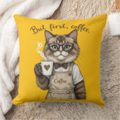 But First, Coffee Cat Kissen (Decke)