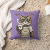 But First, Coffee Cat Kissen (Decke)