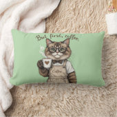 But First, Coffee Cat Lendenkissen (Decke)