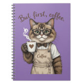But First, Coffee Cat Notizblock (Vorderseite)