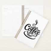 But First Coffee | Chic Modern Script Typography D Planer (Anzeige)