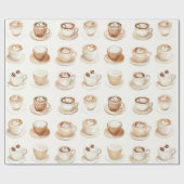 But First, Coffee Cups Geschenkpapier (Flach)