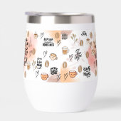“But First, Coffee – Cute Aesthetic Coffee Tumbler (Rechts)