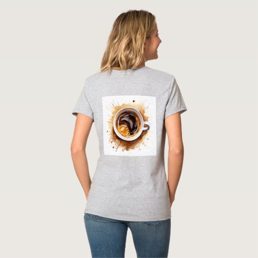 But First Coffee dragon funny java addict gift T-Shirt (Rückseite Vollansicht)