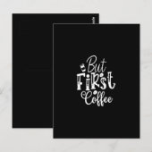 but first coffee postkarte (Vorne/Hinten)