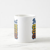 But First Coffee" Retro Stack Typography Mug | 70s Kaffeetasse (Mittel)