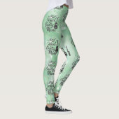 But First Country Music Light Green Leggings (Rechts)