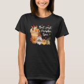 But First Pumpkin Spice Gnome Fall Vibes Autumn Th T-Shirt (Vorderseite)