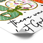 But God Christian Autumn Thankful Coquette Bow Tha Poster (Ecke)