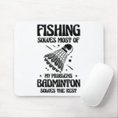 But In My Head Im Playing Badminton Player Shuttle Mousepad (Mit Mouse)