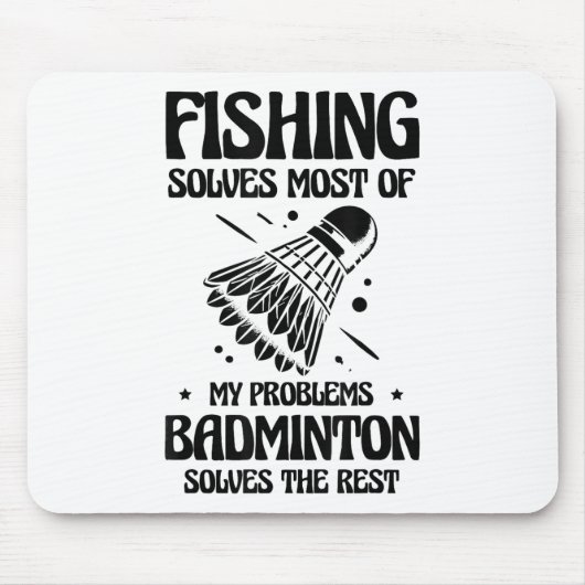But In My Head Im Playing Badminton Player Shuttle Mousepad (Vorne)
