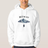 But Why? Penguin Hoodie – Funny Confused Penguin  (Vorderseite)