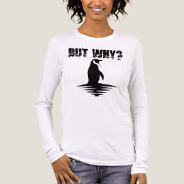But Why Penguin, Penguin Walking Graphic Tri-Blend Shirt