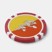 Butan-Flagge Pokerchips (Einzeln)
