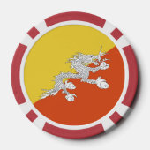 Butan-Flagge Pokerchips (Rückseite)