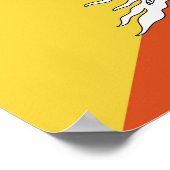 Butan-Flagge Poster (Ecke)