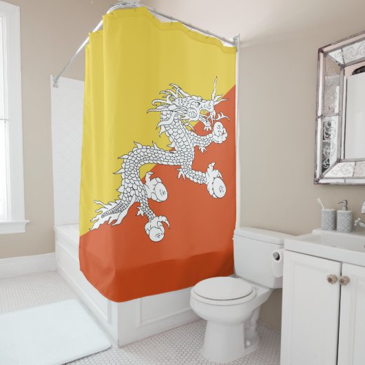 Butane-Flagge Duschvorhang (Beispiel)