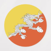 Butane-Flagge Etiketten (Design 1)